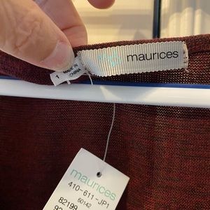 Brand New Maurice’s size 1 Dress. New with tags. Beautiful red & black dress.